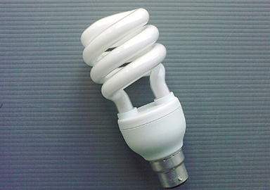 Half spiral energy-saving lamp